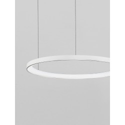 2700K Triac Dimmable Sandy White Aluminium & Acrylic LED 48 Watt 230 Volt 2773Lm IP20 D: 58 H: 150 cm Adjustable Height 