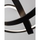 Triac Dimmable Sandy Black Aluminium & Acrylic LED 45 Watt 230 Volt 1720Lm 3000K IP20 D: 55 H: 120 cm Adjustable Height 