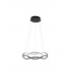 Triac Dimmable Black Aluminium & Acrylic LED 27 Watt 230 Volt 1894Lm 3000K IP20 D: 45 H: 120 cm Adjustable Height 