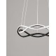 Triac Dimmable Black Aluminium & Acrylic LED 27 Watt 230 Volt 1894Lm 3000K IP20 D: 45 H: 120 cm Adjustable Height 