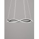 Triac Dimmable Black Aluminium & Acrylic LED 34 Watt 230 Volt 2482Lm 3000K IP20 D: 60 H: 120 cm Adjustable Height 