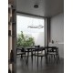 Triac Dimmable Black Aluminium & Acrylic LED 57 Watt 230 Volt 4276Lm 3000K IP20 D: 80 H: 120 cm Adjustable Height