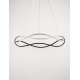 Triac Dimmable Black Aluminium & Acrylic LED 57 Watt 230 Volt 4276Lm 3000K IP20 D: 80 H: 120 cm Adjustable Height 