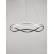 Triac Dimmable Black Aluminium & Acrylic LED 57 Watt 230 Volt 4276Lm 3000K IP20 D: 80 H: 120 cm Adjustable Height 