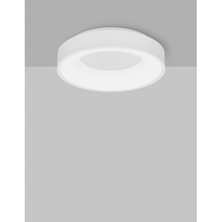 Triac Dimmable Sandy White Aluminium & Acrylic LED 30 Watt 230 Volt 1845Lm 3000K IP20 D: 38 H: 9 cm 
