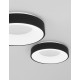Triac Dimmable Sandy Black Aluminium & Acrylic LED 30 Watt 230 Volt 1845Lm 3000K IP20 D: 38 H: 9 cm 