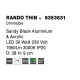 Triac Dimmable Sandy Black Aluminium & Acrylic LED 30 Watt 230 Volt 1845Lm 3000K IP20 D: 38 H: 9 cm 