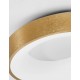 Triac Dimmable Brushed Gold Aluminium & Acrylic LED 30 Watt 230 Volt 1845Lm 3000K IP20 D: 38 H: 9 cm 