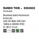 Triac Dimmable Brushed Gold Aluminium & Acrylic LED 30 Watt 230 Volt 1845Lm 3000K IP20 D: 38 H: 9 cm 