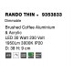 Triac Dimmable Brushed Coffee Aluminium & Acrylic LED 30 Watt 230 Volt 1845Lm 3000K IP20 D: 38 H: 9 cm 