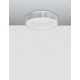 Triac Dimmable Brushed Silver Aluminium & Acrylic LED 30 Watt 230 Volt 1845Lm 3000K IP20 D: 38 H: 9 cm 