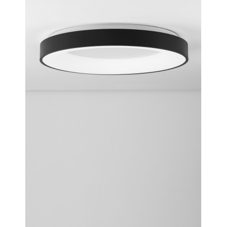 4000K Triac Dimmable Sandy Black Aluminium & Acrylic LED 50 Watt 230 Volt 2864Lm IP20 D: 60 H: 9 cm 