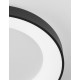 4000K Triac Dimmable Sandy Black Aluminium & Acrylic LED 50 Watt 230 Volt 2864Lm IP20 D: 60 H: 9 cm 