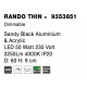 4000K Triac Dimmable Sandy Black Aluminium & Acrylic LED 50 Watt 230 Volt 2864Lm IP20 D: 60 H: 9 cm 
