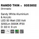 3000K Triac Dimmable Sandy White Aluminium & Acrylic LED 50 Watt 230 Volt 2864Lm IP20 D: 60 H: 9 cm 