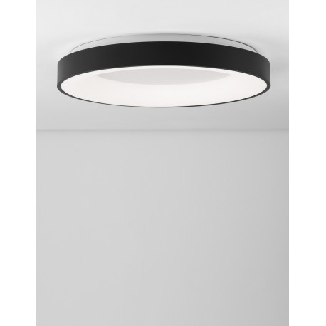 3000K Triac Dimmable Sandy Black Aluminium & Acrylic LED 50 Watt 230 Volt 2864Lm IP20 D: 60 H: 9 cm 