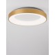 Triac Dimmable Brushed Gold Aluminium & Acrylic LED 50 Watt 230 Volt 2864Lm 3000K IP20 D: 60 H: 9 cm 