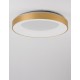 Triac Dimmable Brushed Gold Aluminium & Acrylic LED 50 Watt 230 Volt 2864Lm 3000K IP20 D: 60 H: 9 cm 