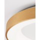Triac Dimmable Brushed Gold Aluminium & Acrylic LED 50 Watt 230 Volt 2864Lm 3000K IP20 D: 60 H: 9 cm 