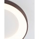 Triac Dimmable Brushed Coffee Aluminium & Acrylic LED 50 Watt 230 Volt 2864Lm 3000K IP20 D: 60 H: 9 cm 