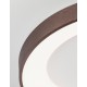 Triac Dimmable Brushed Coffee Aluminium & Acrylic LED 50 Watt 230 Volt 2864Lm 3000K IP20 D: 60 H: 9 cm 