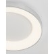 Triac Dimmable Brushed Silver Aluminium & Acrylic LED 50 Watt 230 Volt 2864Lm 3000K IP20 D: 60 H: 9 cm 