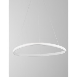 Triac Dimmable Sandy White Aluminium & Acrylic LED 33 Watt 230 Volt 2177Lm 3000K IP20 D: 74 H: 120 cm Adjustable Height 