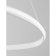 Triac Dimmable Sandy White Aluminium & Acrylic LED 33 Watt 230 Volt 2177Lm 3000K IP20 D: 74 H: 120 cm Adjustable Height 