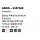 Triac Dimmable Sandy White Aluminium & Acrylic LED 33 Watt 230 Volt 2177Lm 3000K IP20 D: 74 H: 120 cm Adjustable Height 
