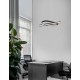 Triac Dimmable Sandy Black Aluminium & Acrylic LED 45 Watt 230 Volt 2364Lm 3000K IP20 D: 59 H: 120 cm Adjustable Height & Rotati