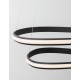 Triac Dimmable Sandy Black Aluminium & Acrylic LED 45 Watt 230 Volt 2364Lm 3000K IP20 D: 59 H: 120 cm Adjustable Height & Rotati