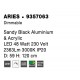 Triac Dimmable Sandy Black Aluminium & Acrylic LED 45 Watt 230 Volt 2364Lm 3000K IP20 D: 59 H: 120 cm Adjustable Height & Rotati