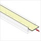 Profile LED Fin 2000mm Alu Brut