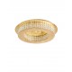 Golden Leaf Aluminium & K9 Crystal LED 40 Watt 230 Volt 2400Lm 4000K IP20 D: 50 H: 10.7 cm 