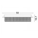 Golden Leaf Aluminium & K9 Crystal LED 40 Watt 230 Volt 2400Lm 4000K IP20 D: 50 H: 10.7 cm 