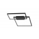 Triac Dimmable Sandy Black Steel Aluminium & Acrylic LED 30 Watt 230 Volt 2030Lm 3000K IP20 L: 45 W:45 H: 4 cm 
