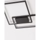 Triac Dimmable Sandy Black Steel Aluminium & Acrylic LED 30 Watt 230 Volt 2030Lm 3000K IP20 L: 45 W:45 H: 4 cm 