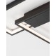 Triac Dimmable Sandy Black Steel Aluminium & Acrylic LED 30 Watt 230 Volt 2030Lm 3000K IP20 L: 45 W:45 H: 4 cm 