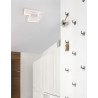 Triac Dimmable Sandy White Steel Aluminium & Acrylic LED 30 Watt 230 Volt 2030Lm 3000K IP20 L: 45 W:45 H: 4 cm