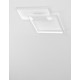Triac Dimmable Sandy White Steel Aluminium & Acrylic LED 30 Watt 230 Volt 2030Lm 3000K IP20 L: 45 W:45 H: 4 cm 