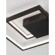 Triac Dimmable Sandy Black Steel Aluminium & Acrylic LED 30 Watt 230 Volt 2030Lm 3000K IP20 L: 42.5 W: 42.5 H: 6 cm 