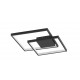 Triac Dimmable Sandy Black Steel Aluminium & Acrylic LED 30 Watt 230 Volt 2030Lm 3000K IP20 L: 42.5 W: 42.5 H: 6 cm 