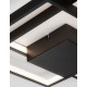 Triac Dimmable Sandy Black Steel Aluminium & Acrylic LED 30 Watt 230 Volt 2030Lm 3000K IP20 L: 42.5 W: 42.5 H: 6 cm 