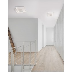 Triac Dimmable Sandy White Steel Aluminium & Acrylic LED 30 Watt 230 Volt 2030Lm 3000K IP20 L: 42.5 W:42.5 H: 6 cm 