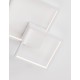 Sandy White Steel Aluminium & Acrylic LED 19 Watt 230 Volt 1342Lm 3000K IP20 L: 32 W: 32 H: 6 cm 