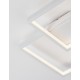 Sandy White Steel Aluminium & Acrylic LED 19 Watt 230 Volt 1342Lm 3000K IP20 L: 32 W: 32 H: 6 cm 