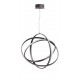 Triac Dimmable Black Purple Aluminium & Acrylic LED 63 Watt 230 Volt 3043Lm 3000K IP20 D: 70 H: 150 cm Adjustable Height & Adju