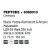 Triac Dimmable Black Purple Aluminium & Acrylic LED 63 Watt 230 Volt 3043Lm 3000K IP20 D: 70 H: 150 cm Adjustable Height & Adju