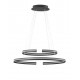 Triac Dimmable Sandy Black Aluminium & Acrylic LED 55 Watt 230 Volt 2475Lm 3000K IP20 D: 80 W: 40 H: 120 cm Adjustable Height 