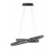 Triac Dimmable Sandy Black Aluminium & Acrylic LED 55 Watt 230 Volt 2475Lm 3000K IP20 D: 80 W: 40 H: 120 cm Adjustable Height 